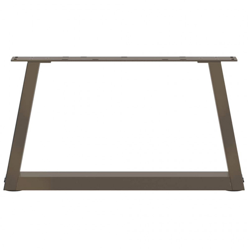 Nogi do stolika kawowego w kształcie litery V 2 szt. Naturalna stal 50x(30-31,3) cm Stal