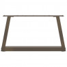 Nogi do stolika kawowego w kształcie litery V 2 szt. Naturalna stal 50x(30-31,3) cm Stal