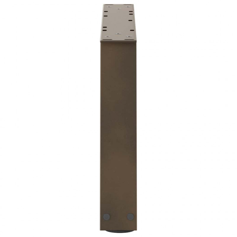 Nogi do stolika kawowego w kształcie litery V 2 szt. Naturalna stal 50x(30-31,3) cm Stal