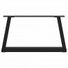 Nogi do stolika kawowego w kształcie litery V 2 szt. Czarne 60x(30-31,3) cm Stal