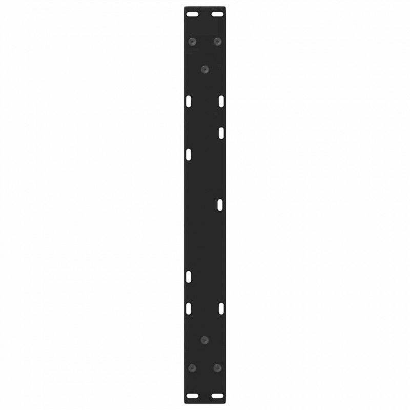 Nogi do stolika kawowego w kształcie litery V 2 szt. Czarne 60x(30-31,3) cm Stal