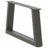 Nogi do stolika kawowego w kształcie litery V 2 szt. Antracyt 60x(30-31,3) cm Stal
