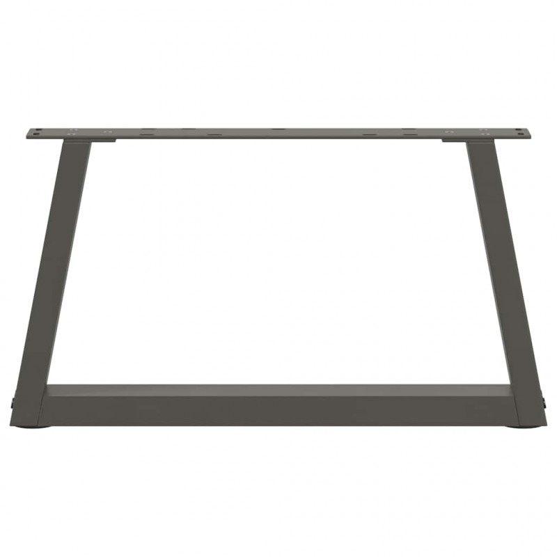 Nogi do stolika kawowego w kształcie litery V 2 szt. Antracyt 60x(30-31,3) cm Stal