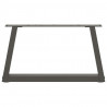 Nogi do stolika kawowego w kształcie litery V 2 szt. Antracyt 60x(30-31,3) cm Stal