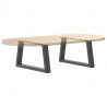 Nogi do stolika kawowego w kształcie litery V 2 szt. Antracyt 60x(30-31,3) cm Stal