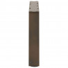 Nogi do stolika kawowego w kształcie litery V 2 szt. Naturalna stal 60x(30-31,3) cm Stal