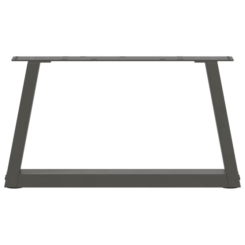 Nogi do stolika kawowego w kształcie litery V 2 szt. Antracyt 70x(30-31,3) cm Stal