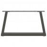 Nogi do stolika kawowego w kształcie litery V 2 szt. Antracyt 70x(30-31,3) cm Stal