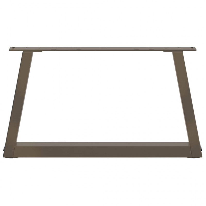 Nogi do stolika kawowego w kształcie litery V 2 szt. Naturalna stal 70x(30-31,3) cm Stal