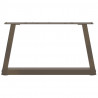 Nogi do stolika kawowego w kształcie litery V 2 szt. Naturalna stal 70x(30-31,3) cm Stal