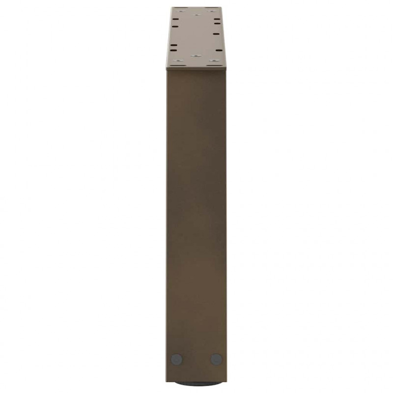 Nogi do stolika kawowego w kształcie litery V 2 szt. Naturalna stal 70x(30-31,3) cm Stal