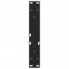 Nogi do stolika kawowego w kształcie litery V 2 szt. Czarne 28x(42-43,3) cm Stal
