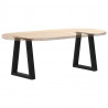 Nogi do stolika kawowego w kształcie litery V 2 szt. Czarne 28x(42-43,3) cm Stal