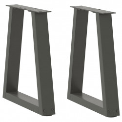 Nogi do stolika kawowego w kształcie litery V 2 szt. Antracyt 28x(42-43,3) cm Stal