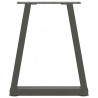 Nogi do stolika kawowego w kształcie litery V 2 szt. Antracyt 28x(42-43,3) cm Stal