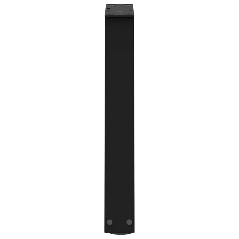 Nogi do stolika kawowego w kształcie litery V 2 szt. Czarne 38x(42-43,3) cm Stalowe