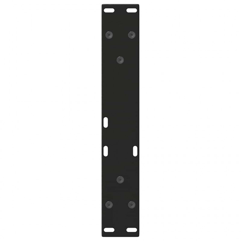 Nogi do stolika kawowego w kształcie litery V 2 szt. Czarne 38x(42-43,3) cm Stalowe