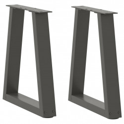 Nogi do stolika kawowego w kształcie litery V 2 szt. Antracyt 38x(42-43,3) cm Stal
