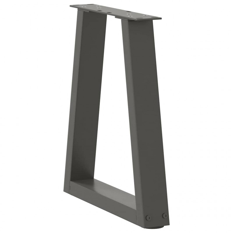 Nogi do stolika kawowego w kształcie litery V 2 szt. Antracyt 38x(42-43,3) cm Stal