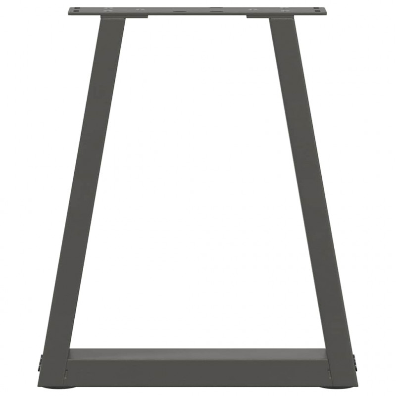Nogi do stolika kawowego w kształcie litery V 2 szt. Antracyt 38x(42-43,3) cm Stal