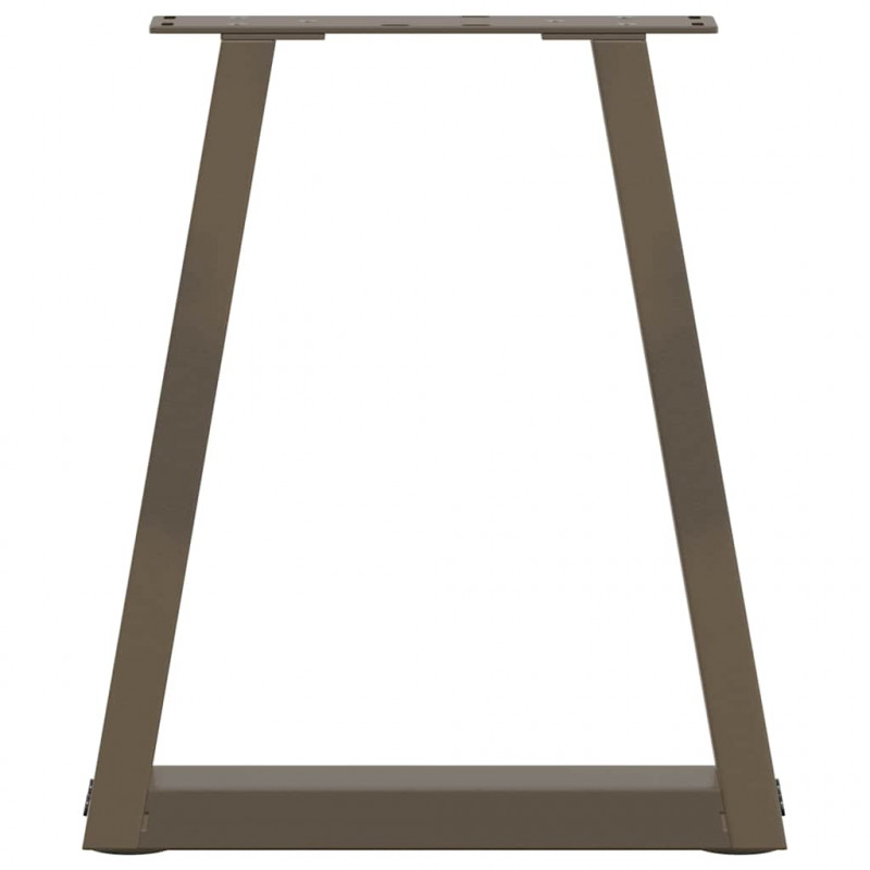 Nogi do stolika kawowego w kształcie litery V 2 szt. Naturalna stal 38x(42-43,3) cm Stal