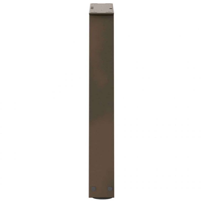 Nogi do stolika kawowego w kształcie litery V 2 szt. Naturalna stal 38x(42-43,3) cm Stal