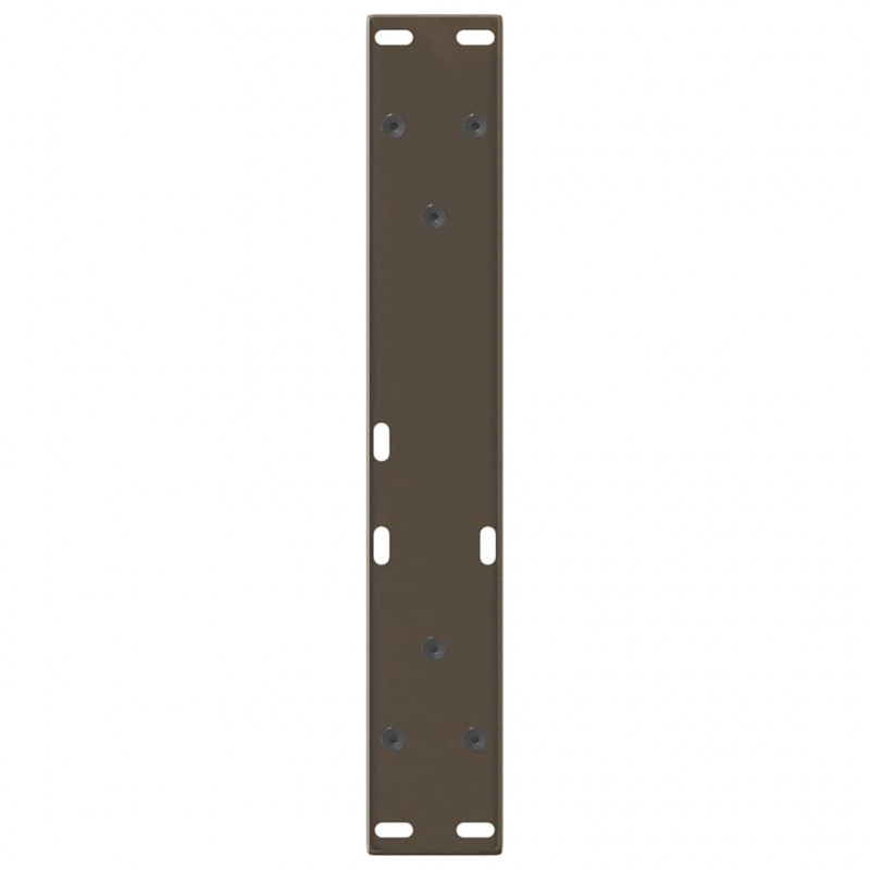 Nogi do stolika kawowego w kształcie litery V 2 szt. Naturalna stal 38x(42-43,3) cm Stal