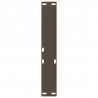 Nogi do stolika kawowego w kształcie litery V 2 szt. Naturalna stal 38x(42-43,3) cm Stal