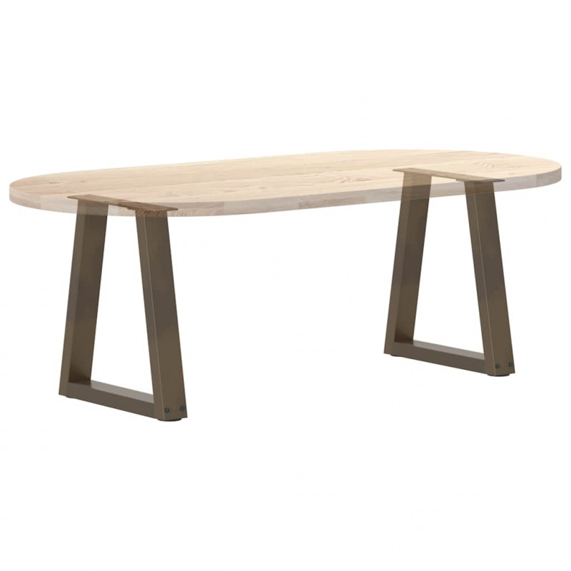 Nogi do stolika kawowego w kształcie litery V 2 szt. Naturalna stal 38x(42-43,3) cm Stal