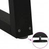 Nogi do stolika kawowego w kształcie litery V 2 szt. Czarne 50x(42-43,3) cm Stal