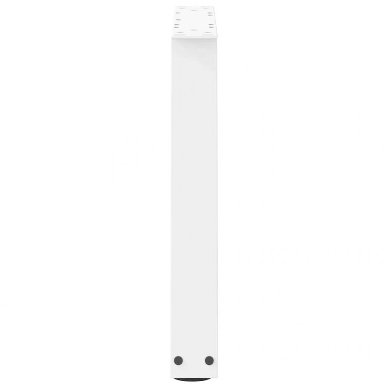 Nogi do stolika kawowego w kształcie litery V 2 szt. Białe 50x(42-43,3) cm Stal