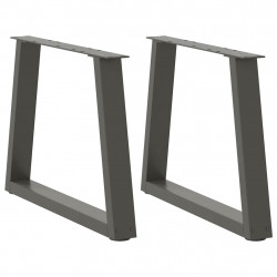 Nogi do stolika kawowego w kształcie litery V 2 szt. Antracyt 50x(42-43,3) cm Stal