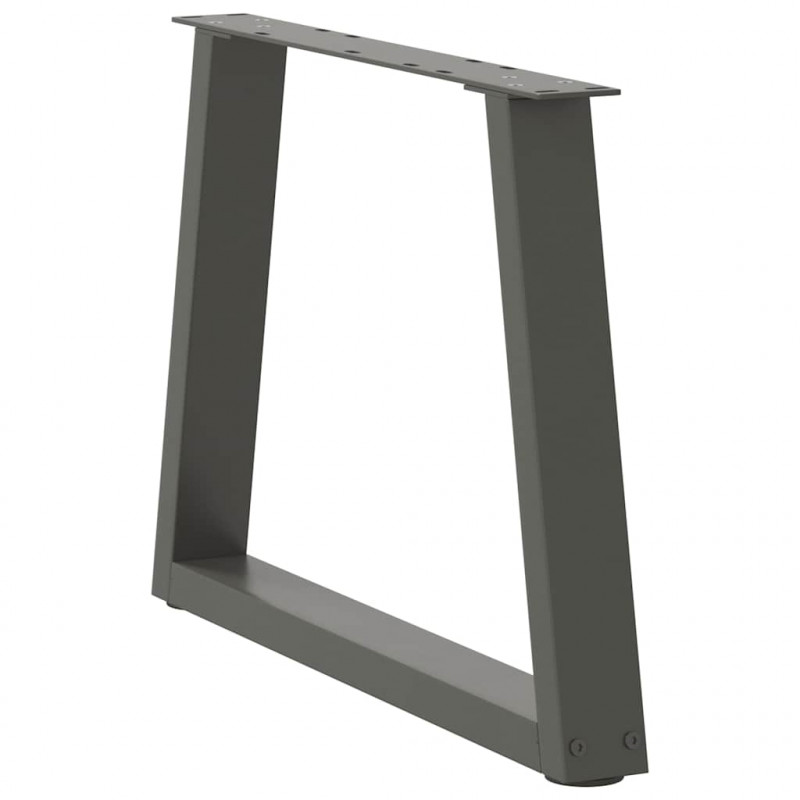 Nogi do stolika kawowego w kształcie litery V 2 szt. Antracyt 50x(42-43,3) cm Stal