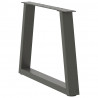 Nogi do stolika kawowego w kształcie litery V 2 szt. Antracyt 50x(42-43,3) cm Stal