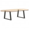 Nogi do stolika kawowego w kształcie litery V 2 szt. Antracyt 50x(42-43,3) cm Stal