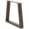 Nogi do stolika kawowego w kształcie litery V 2 szt. Naturalna stal 50x(42-43,3) cm Stal