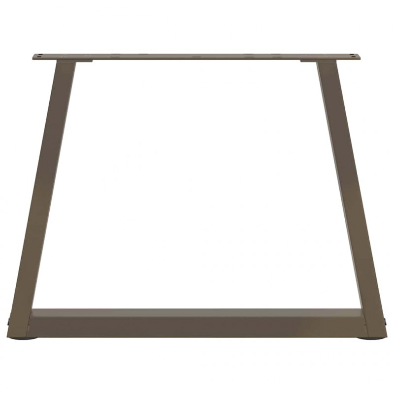 Nogi do stolika kawowego w kształcie litery V 2 szt. Naturalna stal 50x(42-43,3) cm Stal