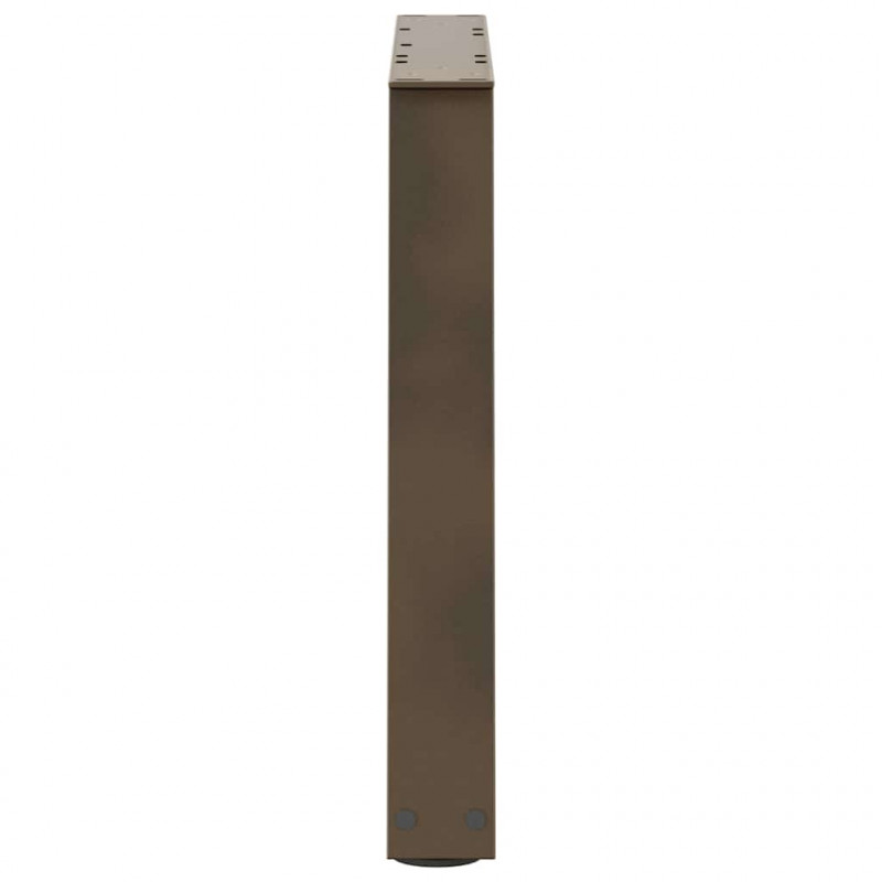 Nogi do stolika kawowego w kształcie litery V 2 szt. Naturalna stal 50x(42-43,3) cm Stal