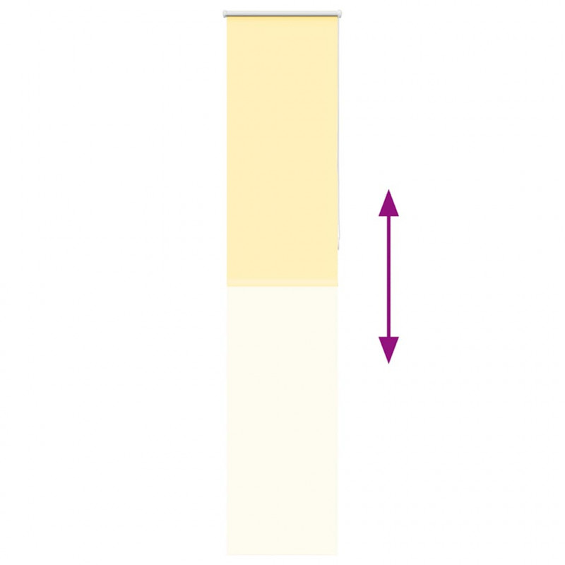 Roleta zaciemniająca Żółta 50x230 cm Szerokość tkaniny 45,7 cm
