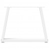 Nogi do stolika kawowego w kształcie litery V 2 szt. Białe 60x(42-43,3) cm Stal