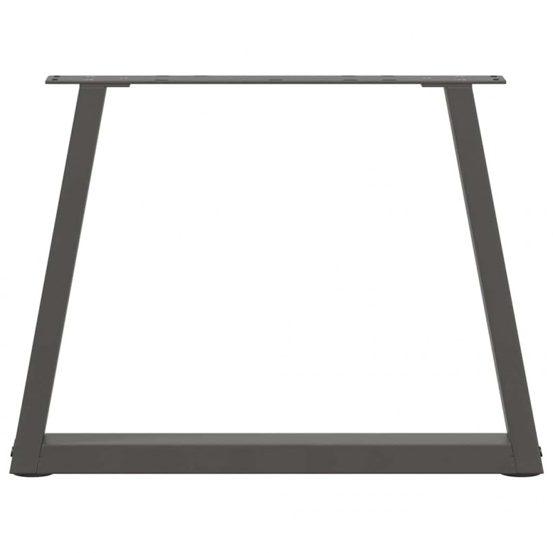 Nogi do stolika kawowego w kształcie litery V 2 szt. Antracyt 60x(42-43,3) cm Stal