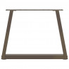 Nogi do stolika kawowego w kształcie litery V 2 szt. Naturalna stal 60x(42-43,3) cm Stal