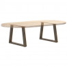 Nogi do stolika kawowego w kształcie litery V 2 szt. Naturalna stal 60x(42-43,3) cm Stal