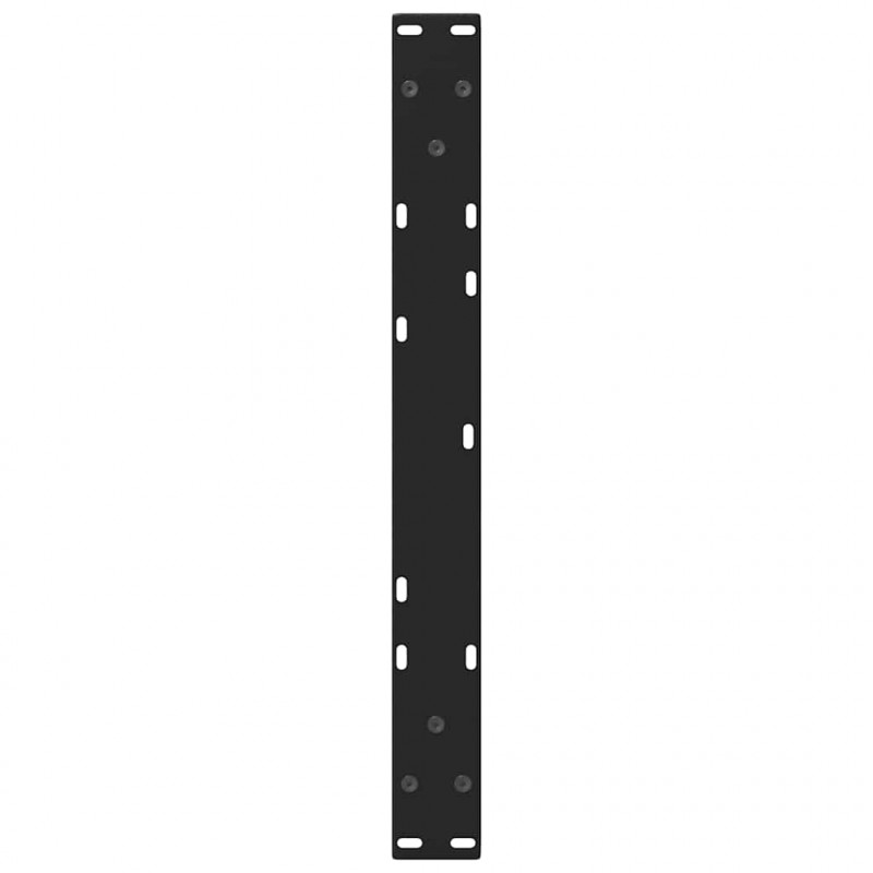 Nogi do stolika kawowego w kształcie litery V 2 szt. Czarne 70x(42-43,3) cm Stalowe