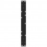 Nogi do stolika kawowego w kształcie litery V 2 szt. Czarne 70x(42-43,3) cm Stalowe