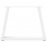 Nogi do stolika kawowego w kształcie litery V 2 szt. Białe 70x(42-43,3) cm Stal