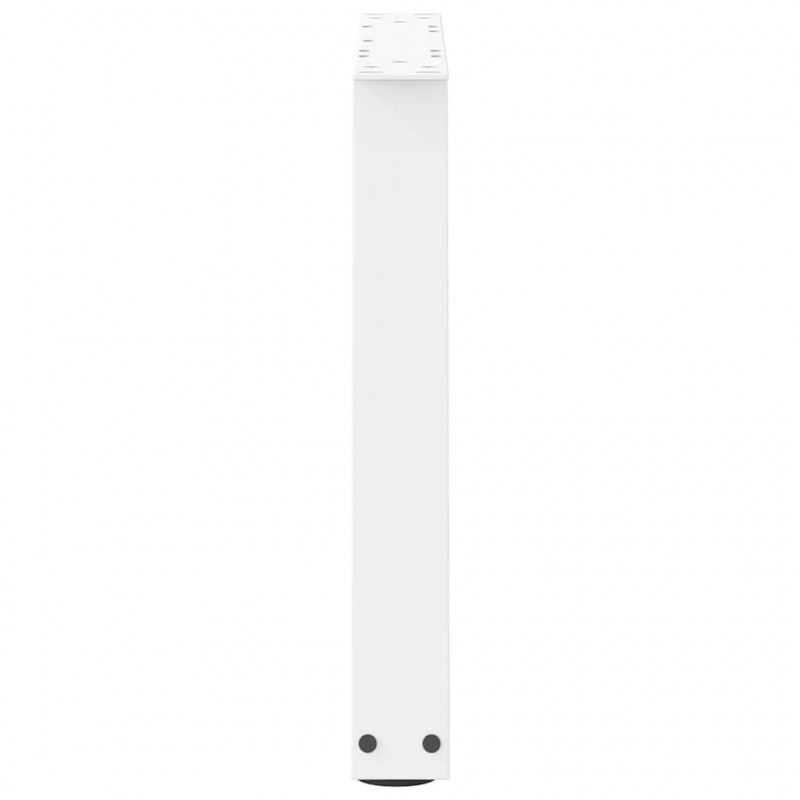 Nogi do stolika kawowego w kształcie litery V 2 szt. Białe 70x(42-43,3) cm Stal