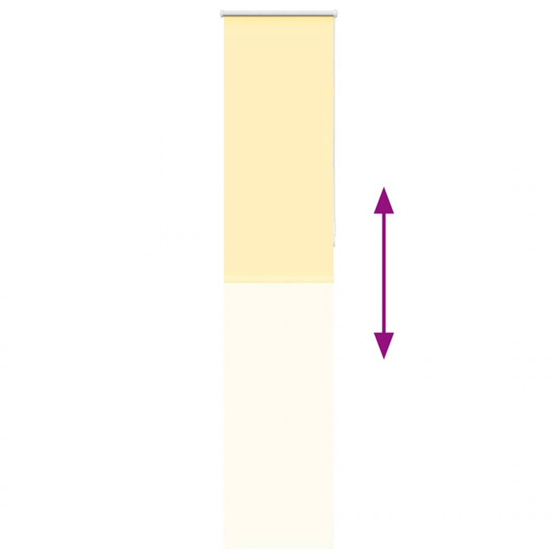 Roleta zaciemniająca Żółta 60x230 cm Szerokość tkaniny 55,7 cm