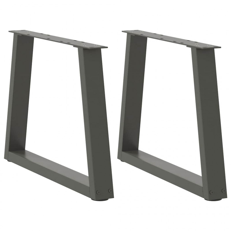 Nogi do stolika kawowego w kształcie litery V 2 szt. Antracyt 70x(42-43,3) cm Stal