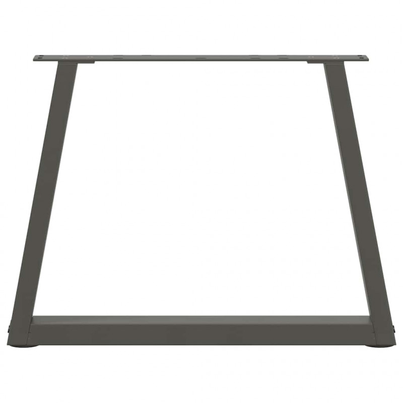 Nogi do stolika kawowego w kształcie litery V 2 szt. Antracyt 70x(42-43,3) cm Stal
